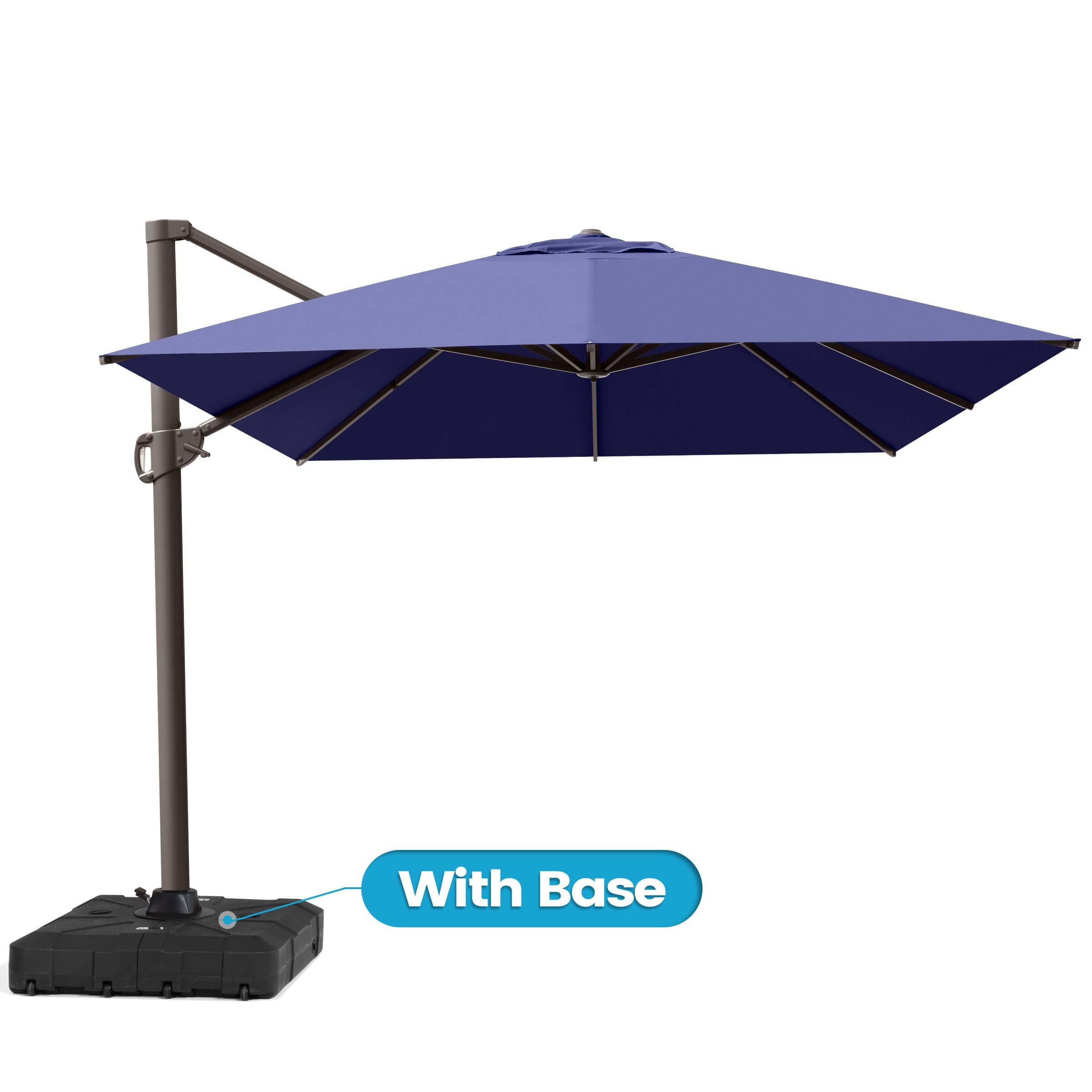 Crestlive Products 13ft Patio Cantilever Umbrella with 7-position Adjustment