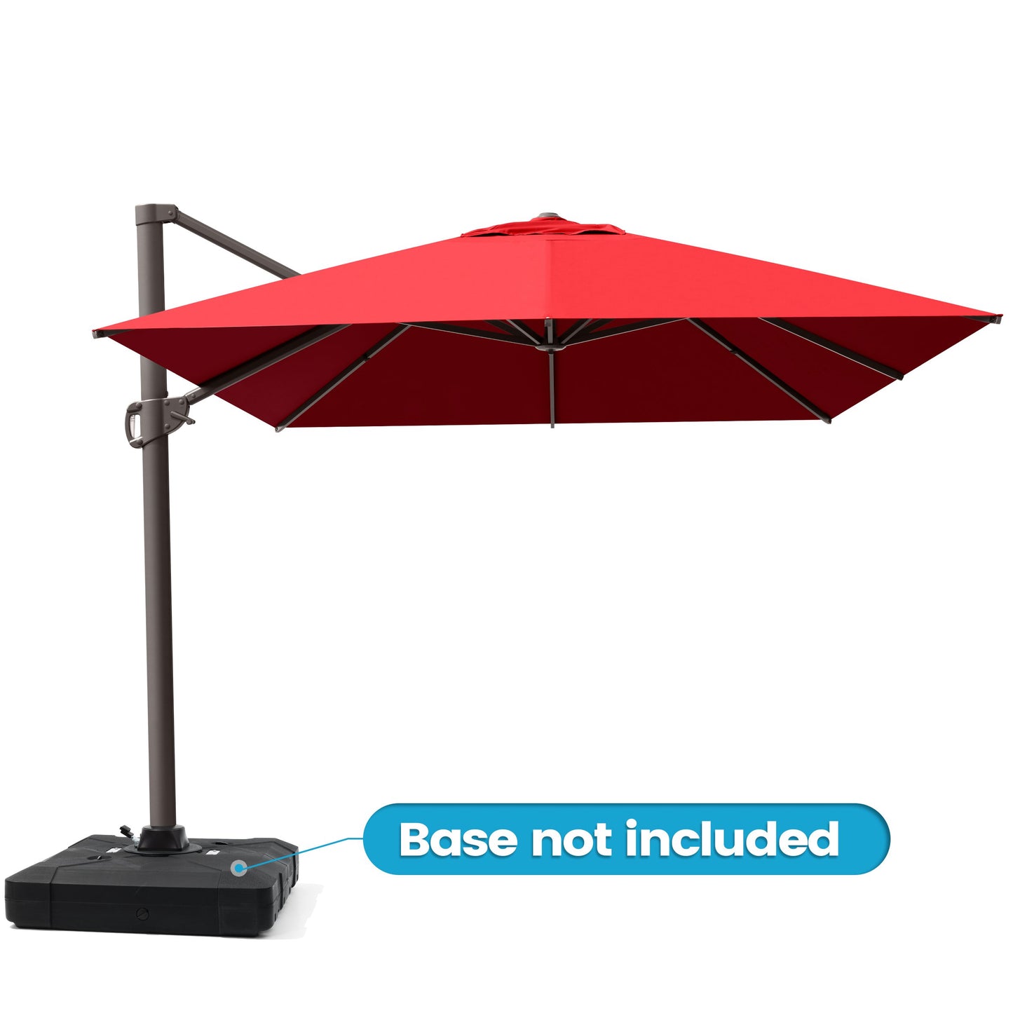 Crestlive Products 13x10ft Aluminum Crank Cantilever Patio Umbrella