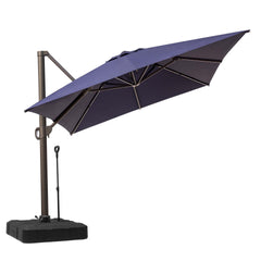13x10 ft Aluminum Cantilever Patio Umbrella (Base Options)