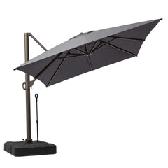 13x10 ft Aluminum Cantilever Patio Umbrella (Base Options)