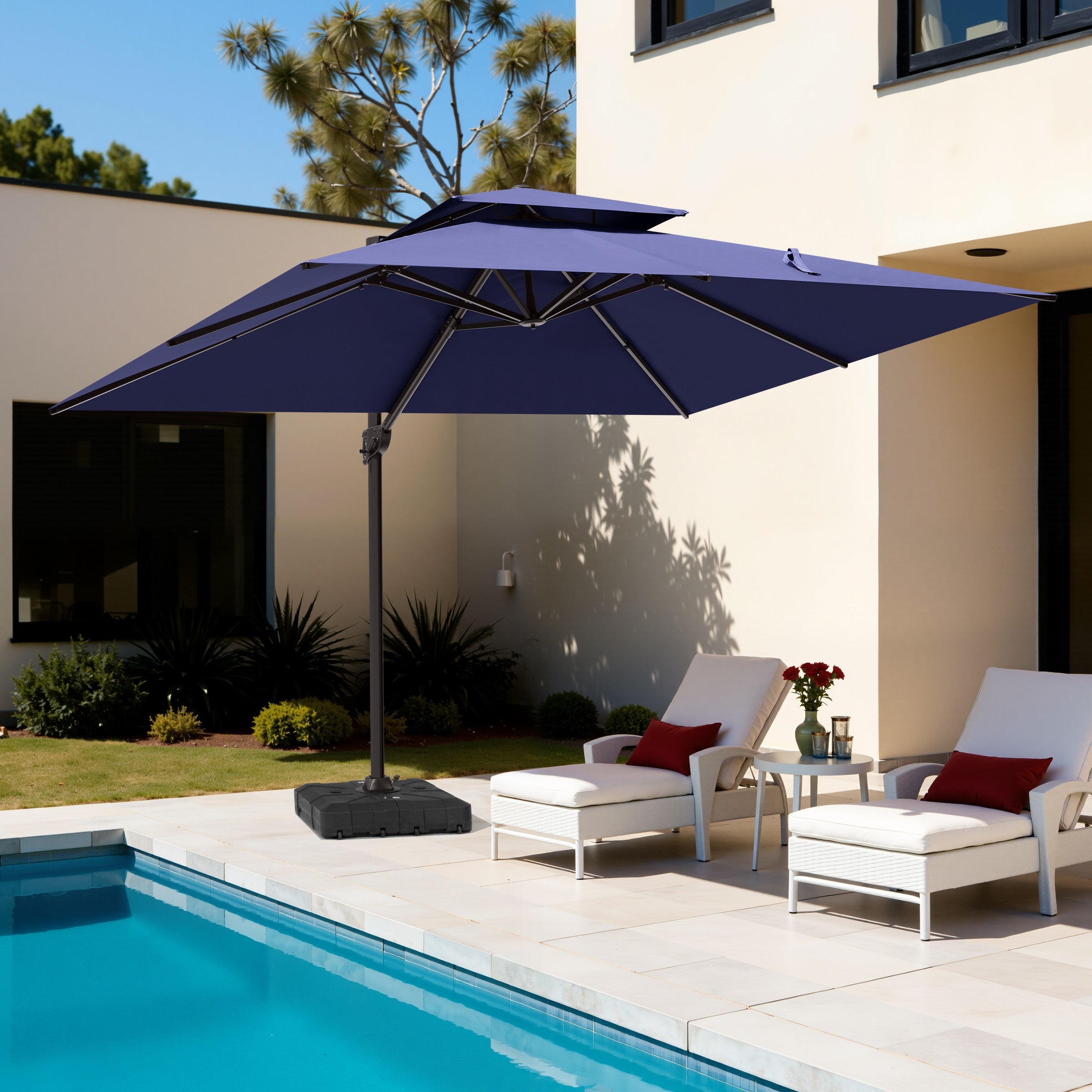 13x10 ft Aluminum Cantilever Umbrella