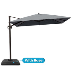 11x9 ft Aluminum Cantilever Patio Umbrella (Base Options)