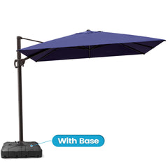 11x9 ft Aluminum Cantilever Patio Umbrella (Base Options)