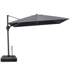 12x9 ft Aluminum Cantilever Patio Umbrella (Base Options)