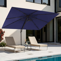 12x9 ft Aluminum Cantilever Patio Umbrella (Base Options)