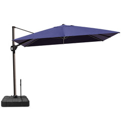 12x9 ft Aluminum Cantilever Patio Umbrella (Base Options)