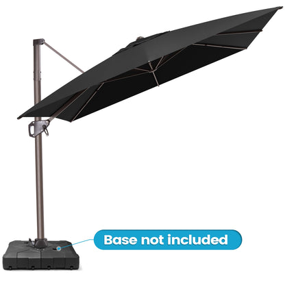 Crestlive Products 9x11ft Aluminum Crank Cantilever Patio Umbrella