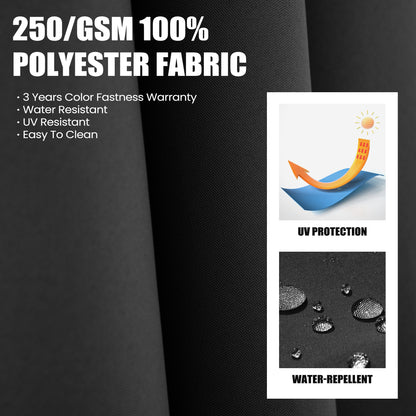 Crestlive Products 10x10ft Aluminum Crank Cantilever Patio Umbrella