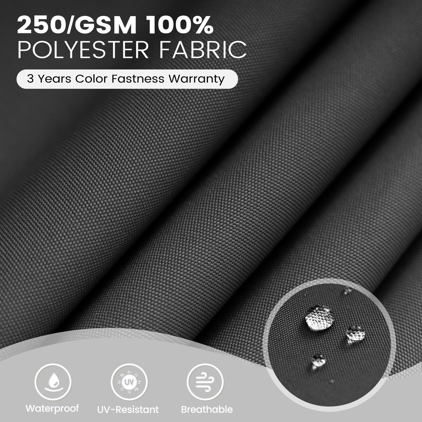 Crestlive Products 13 x 10 ft Aluminum Double Top Cantilever Patio Umbrella with LED Lights