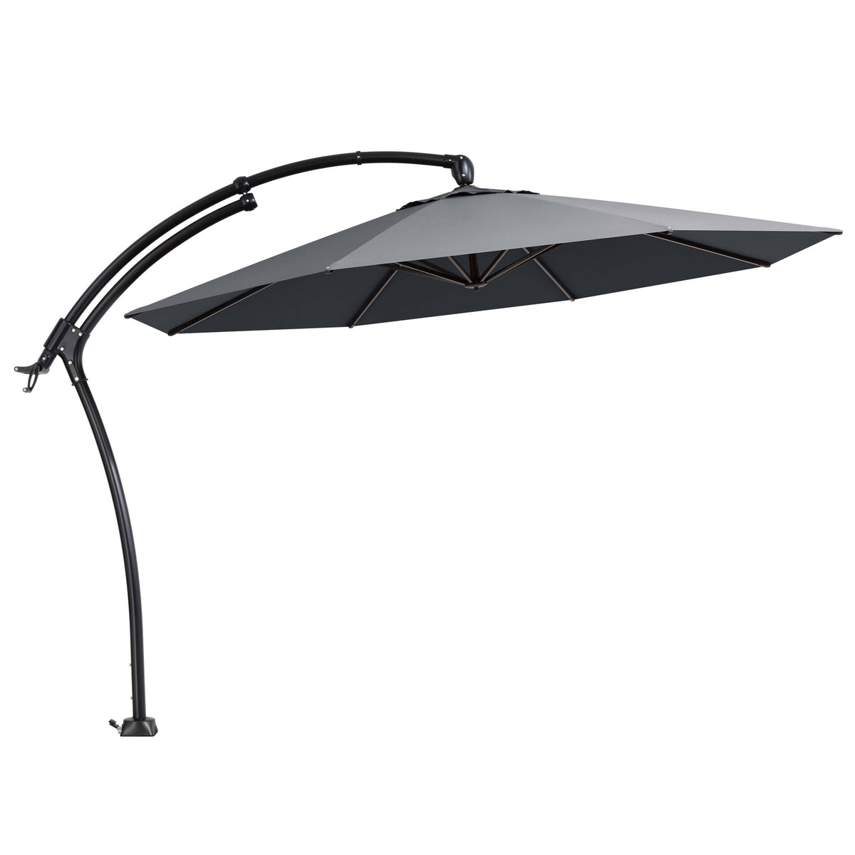 11 ft Aluminum Cantilever Patio Umbrella (Base Options)