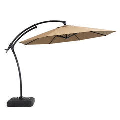 11 ft Aluminum Cantilever Patio Umbrella (Base Options)