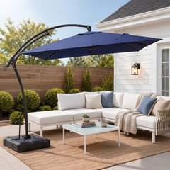 11x9ft Aluminum Cantilever Patio Umbrella (Base Options)