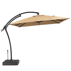 11x9ft Aluminum Cantilever Patio Umbrella (Base Options)