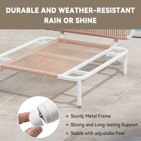 Crestlive Products Outdoor Sectional Sofa with Cushions, Modular Patio Conversation Set