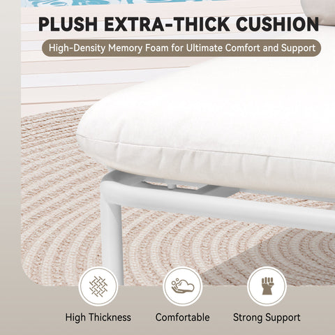 Crestlive Products Outdoor Sectional Sofa with Cushions, Modular Patio Conversation Set