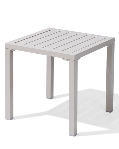Crestlive Products Aluminum Square Side Table Small Patio Coffee Bistro