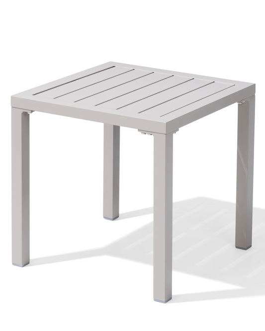 Crestlive Products Aluminum Square Side Table Small Patio Coffee Bistro