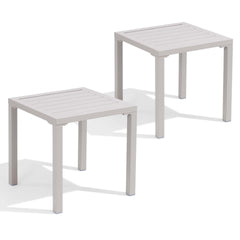 16x16" Aluminum Outdoor Square Side Table