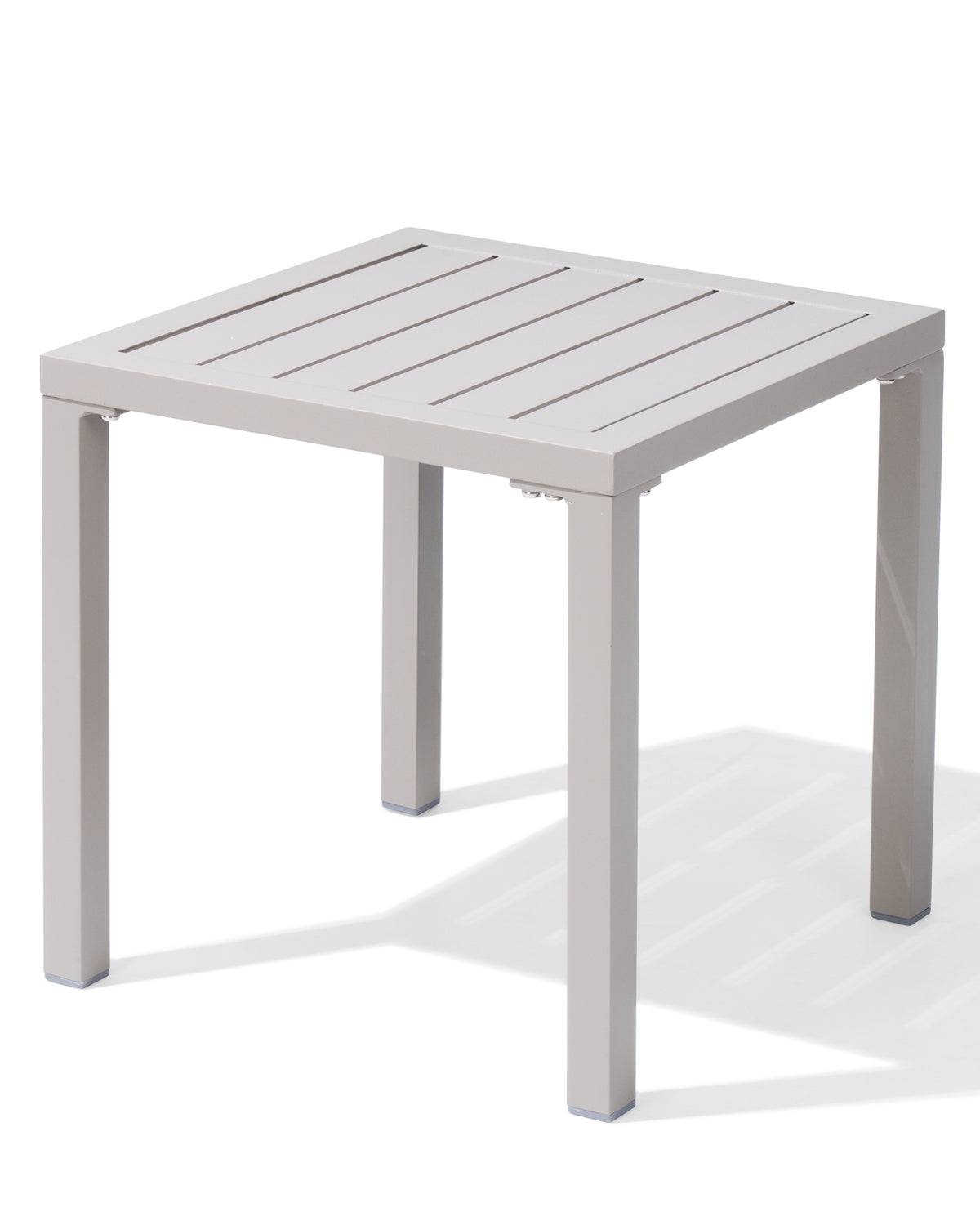 Crestlive Products 16 x 16 in. Outdoor Aluminum Small Square Side End Table