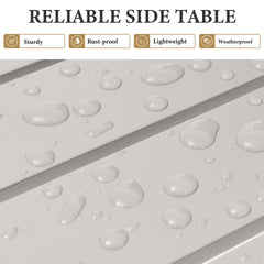 16x16" Aluminum Outdoor Square Side Table