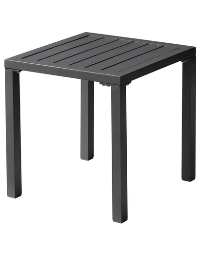 Crestlive Products Aluminum Square Side Table Small Patio Coffee Bistro