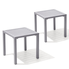 16x16" Aluminum Outdoor Square Side Table