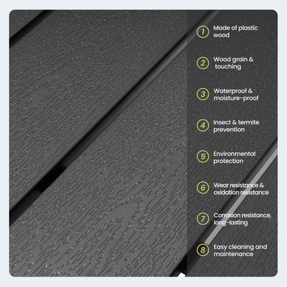 Crestlive Products 95 x 42 in. Rectangular Aluminum Outdoor Dining Table with Umbrella Hole