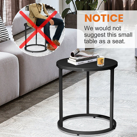 Crestlive Products 18 x 18 in. Round Aluminum Outdoor Side Table