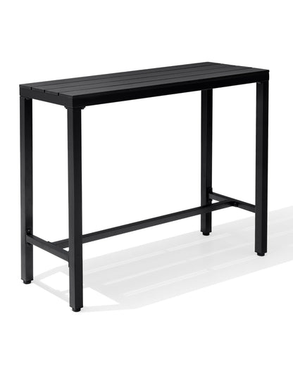 Crestlive Products Rectangular Outdoor Bar Table with Steel Frame