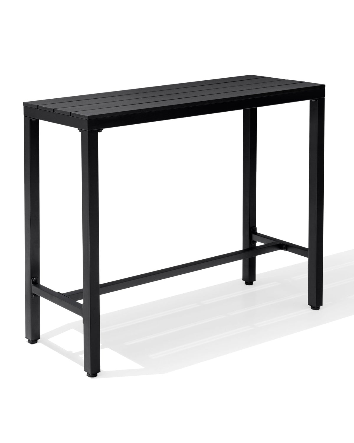 Crestlive Products Rectangular Outdoor Bar Table with Steel Frame
