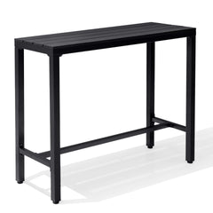 Outdoor Bar Table with Steel Frame