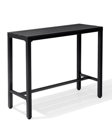 Crestlive Products Rectangular Outdoor Bar Table with Steel Frame