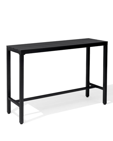 Crestlive Products Rectangular Outdoor Bar Table with Steel Frame