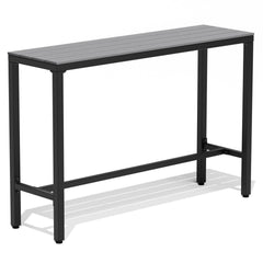 Outdoor Bar Table with Steel Frame