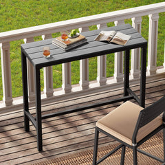 Outdoor Bar Table with Steel Frame