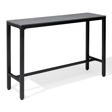 Crestlive Products Rectangular Outdoor Bar Table with Steel Frame