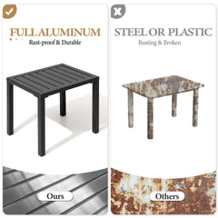 14x18" Aluminum Outdoor Side Table