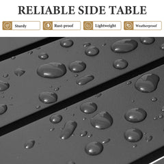 14x18" Aluminum Outdoor Side Table