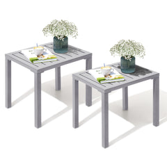 14x18" Aluminum Outdoor Side Table
