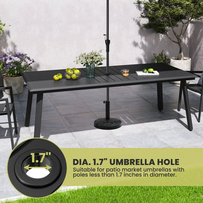 Crestlive Products Outdoor Dining Set with Umbrella Hole