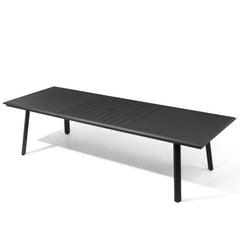 Aluminum Outdoor Dining Table with Umbrella Hole