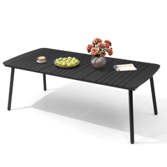 Aluminum Outdoor Dining Table with Umbrella Hole