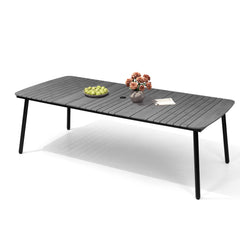 Aluminum Outdoor Dining Table with Umbrella Hole