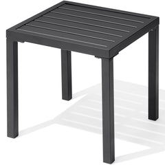 16x16" Square Metal Outdoor Side Table