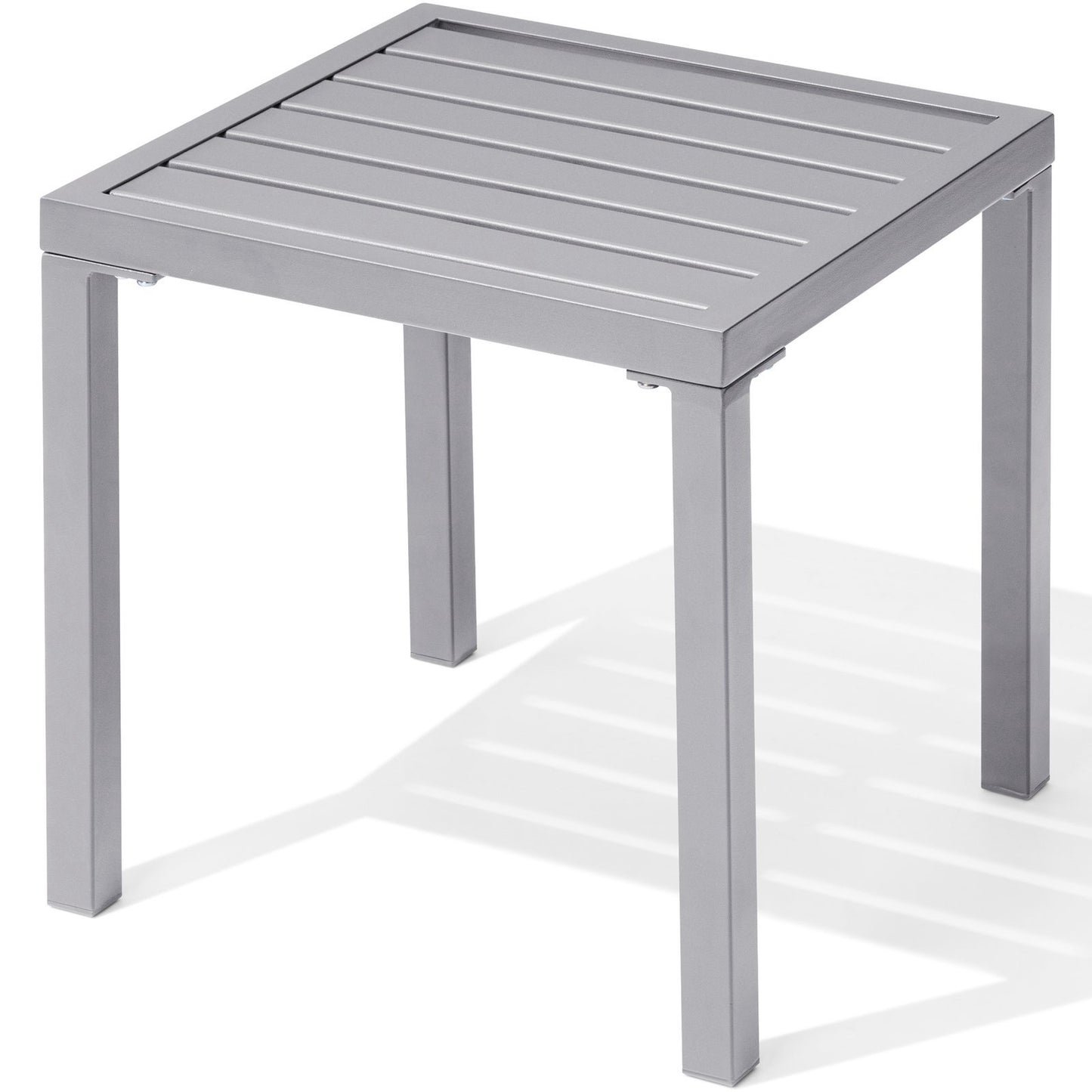 Crestlive Products 16 x 16 in. Square Aluminum Outdoor Side Table