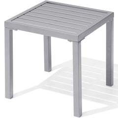 16x16" Square Metal Outdoor Side Table