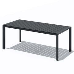 Aluminum Outdoor Dining Table with Umbrella Hole
