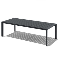 Aluminum Outdoor Dining Table with Umbrella Hole