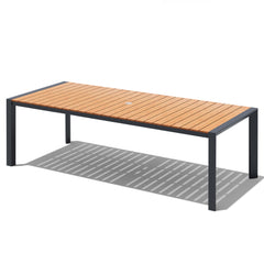 Aluminum Outdoor Dining Table with Umbrella Hole