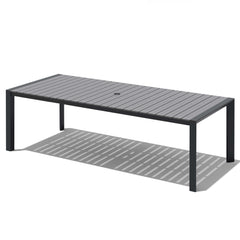 Aluminum Outdoor Dining Table with Umbrella Hole
